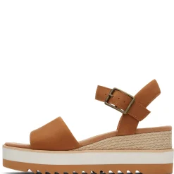 Wedges*TOMS Women's , Diana Sandal Tan