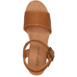 Wedges*TOMS Women's , Diana Sandal Tan