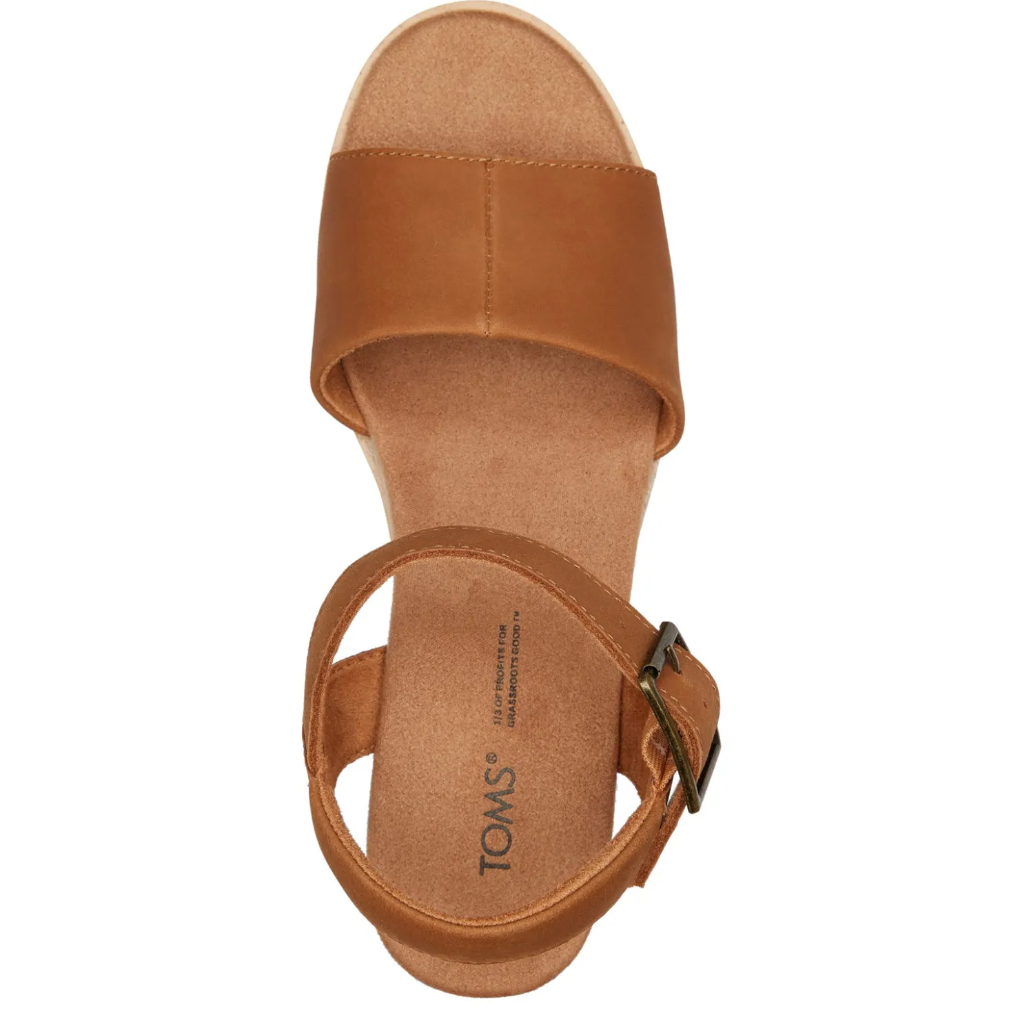 Wedges*TOMS Women's , Diana Sandal Tan