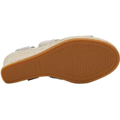 Wedges*TOMS Women's , Madelyn Sandal Pebble Grey Canvas