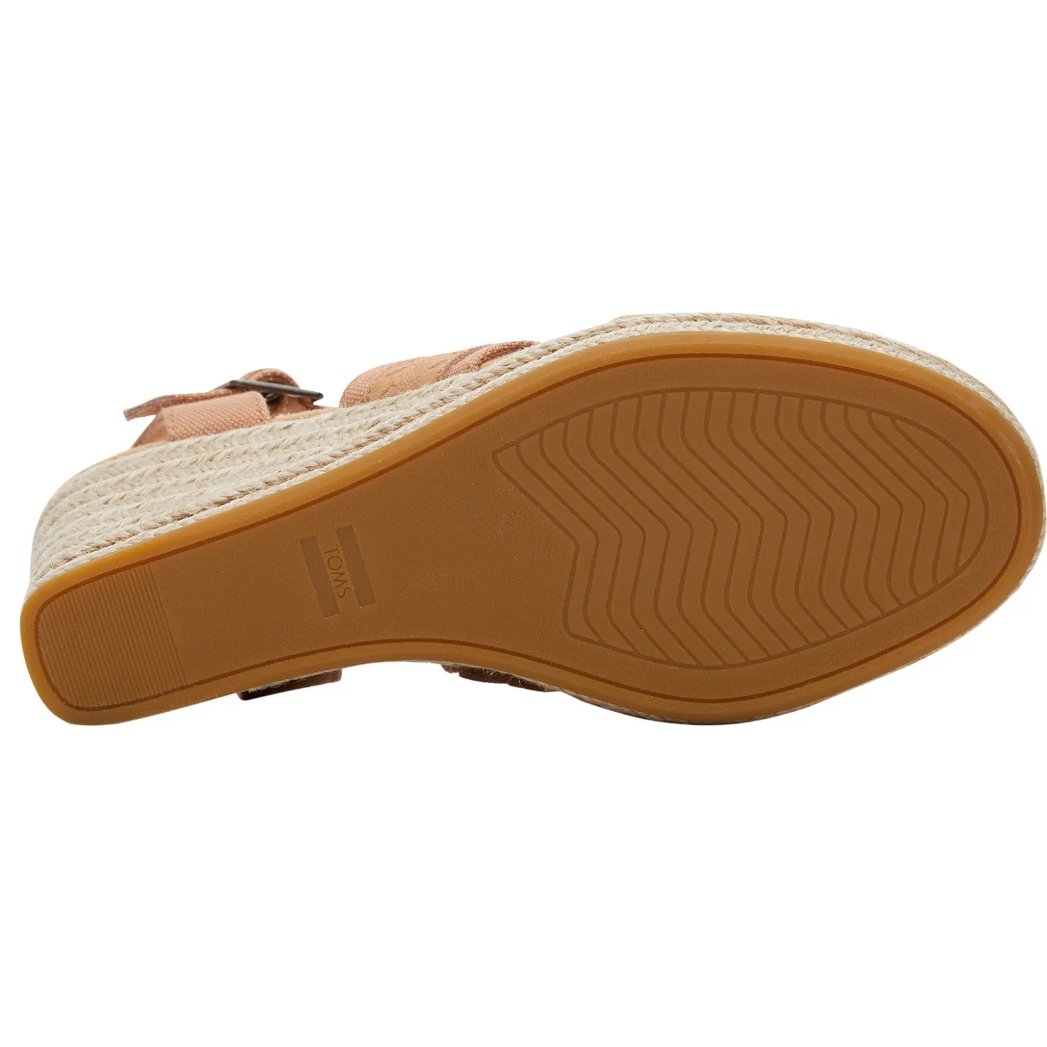 Wedges*TOMS Women's , Madelyn Sandal Sandy Beige Canvas