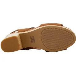 Heeled Sandals*TOMS Women's , Majorca Platform Sandal Tan Leather