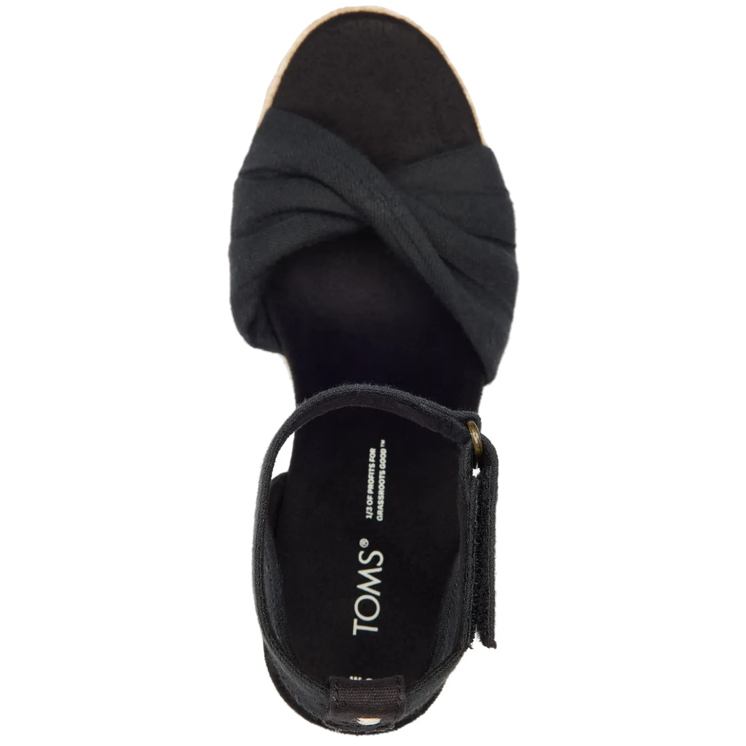 Wedges*TOMS Women's , Marisela Sandal Black
