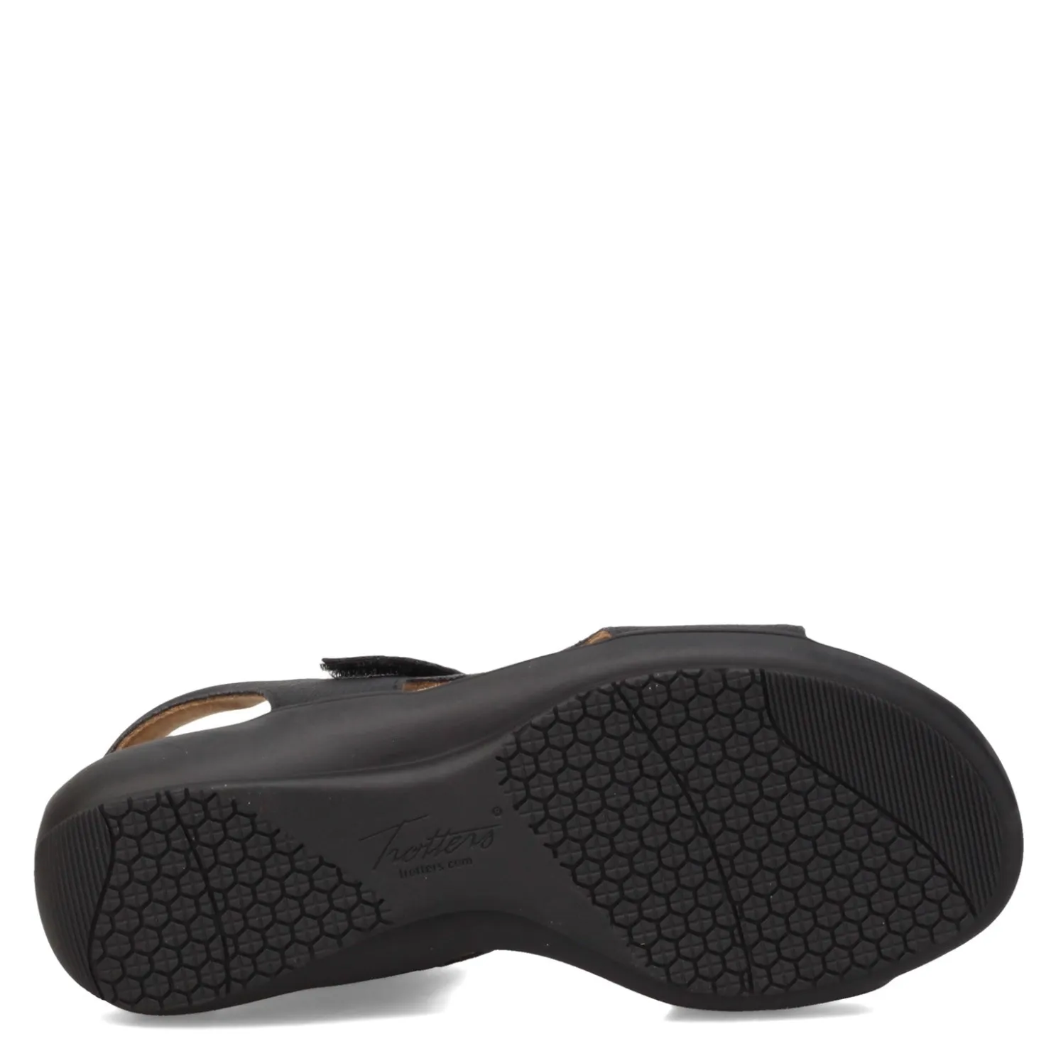 Footbed Sandals*Trotters Women's , Katarina Sandal Black Nubuck