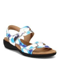 Footbed Sandals*Trotters Women's , Katarina Sandal Blue Multi