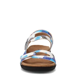 Footbed Sandals*Trotters Women's , Katarina Sandal Blue Multi