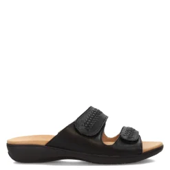 Footbed Sandals*Trotters Women's , Rhianna Sandal Black