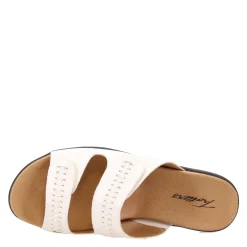 Footbed Sandals*Trotters Women's , Rhianna Sandal White