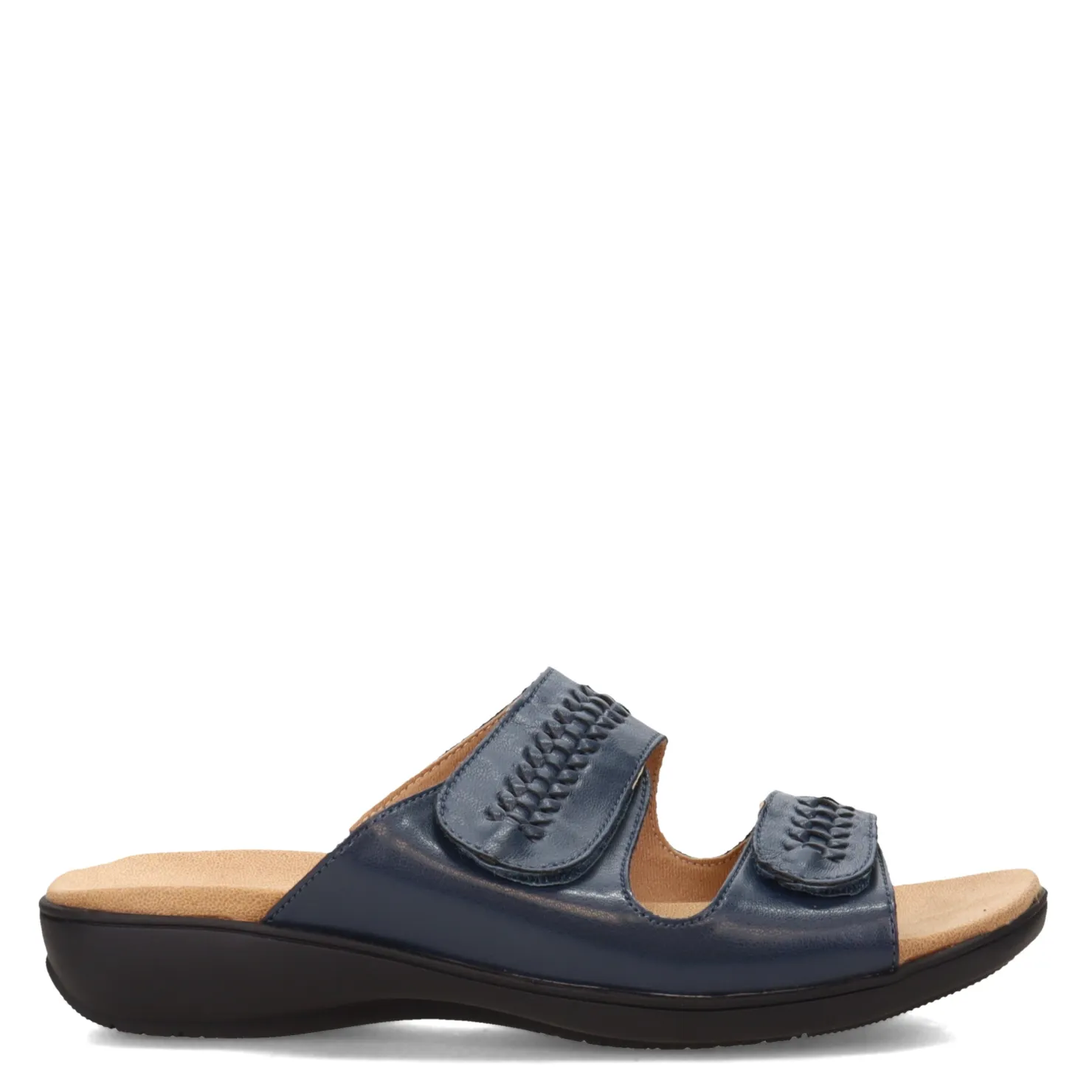 Footbed Sandals*Trotters Women's , Rhianna Sandal Navy