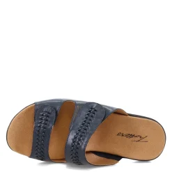 Footbed Sandals*Trotters Women's , Rhianna Sandal Navy