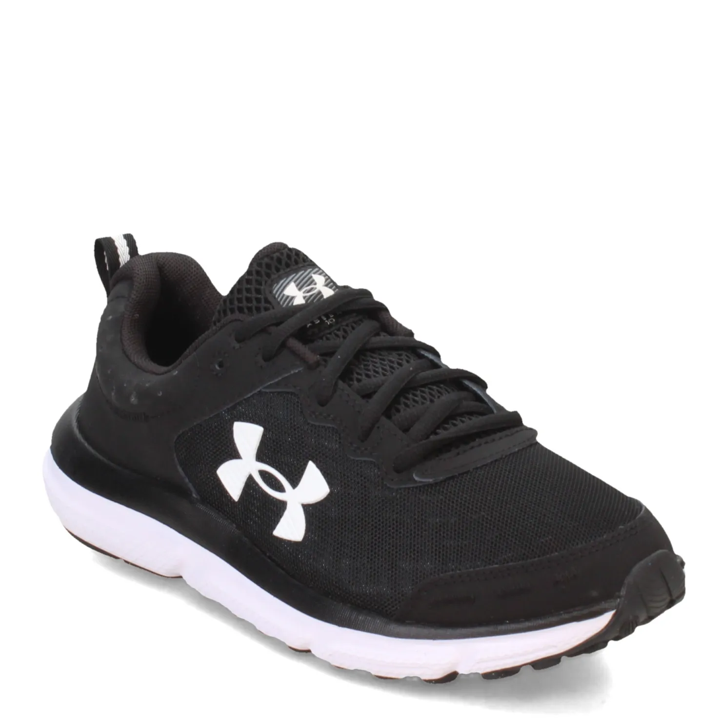 Running*Under Armour Women's , Charged Assert 10 Running Shoe - Wide Width Black/White