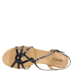 Heeled Sandals*Vaneli Women's , Boon Sandal Navy Patent