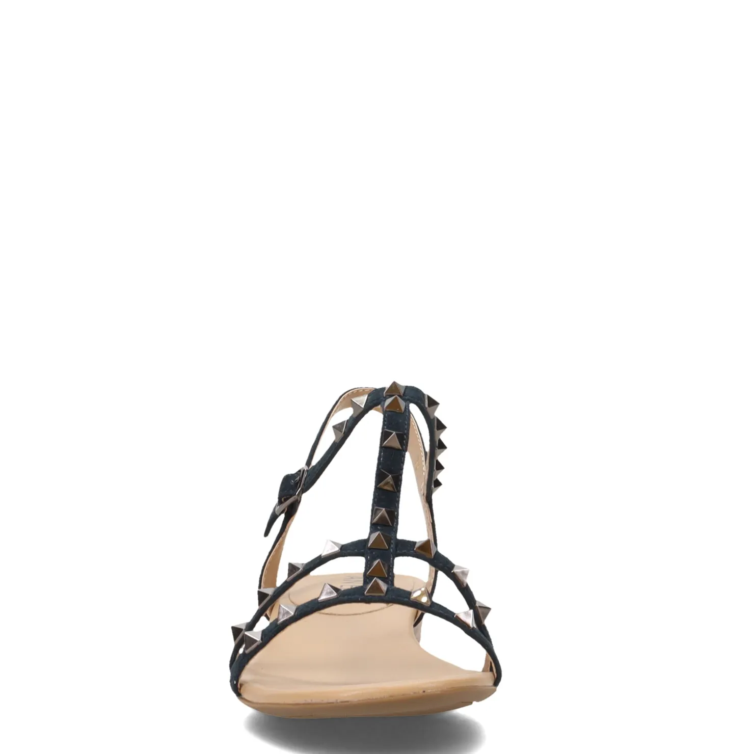 Heeled Sandals*Vaneli Women's , Brunel Sandal Navy Suede