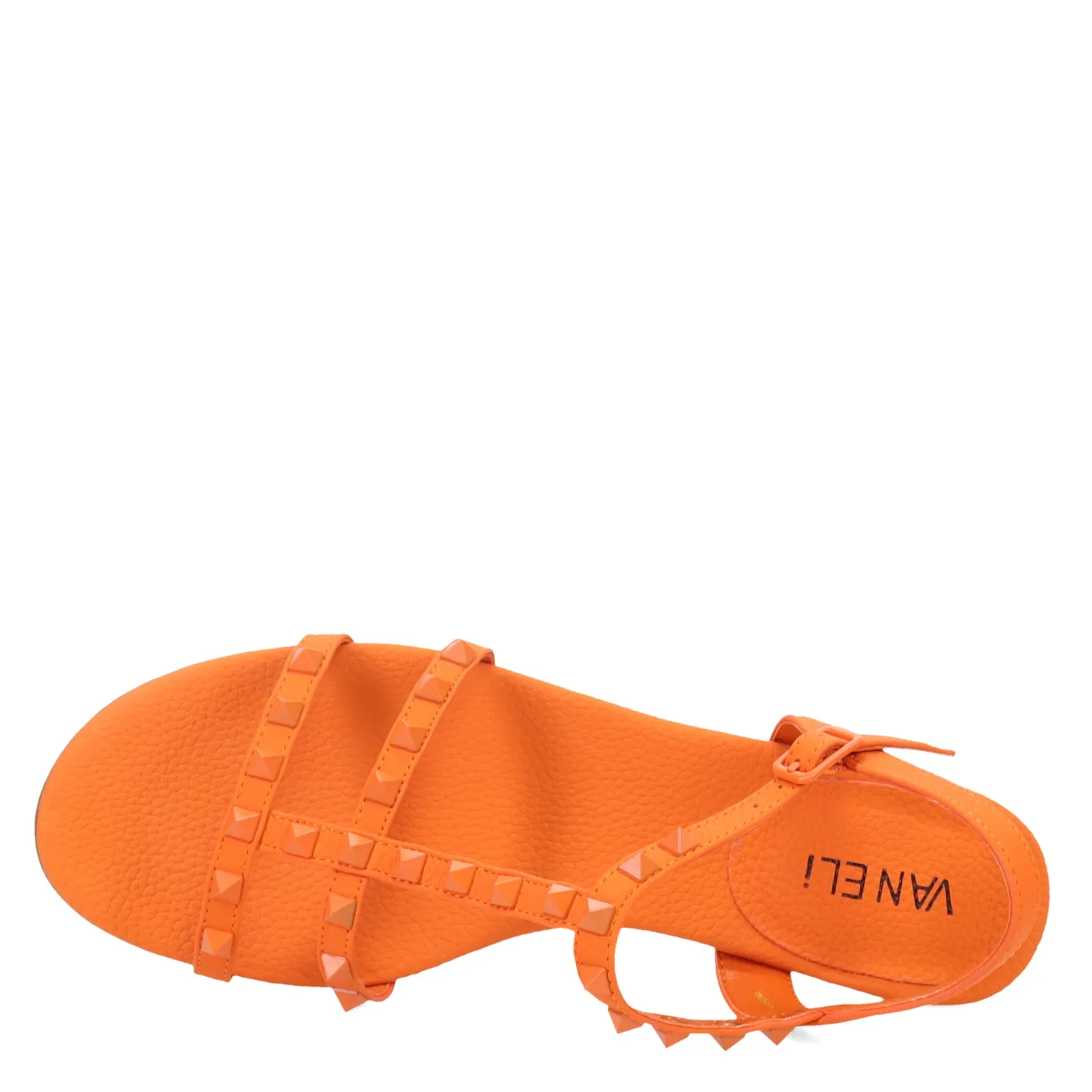 Heeled Sandals*Vaneli Women's , Brunel Sandal Tangerine Orange Mul