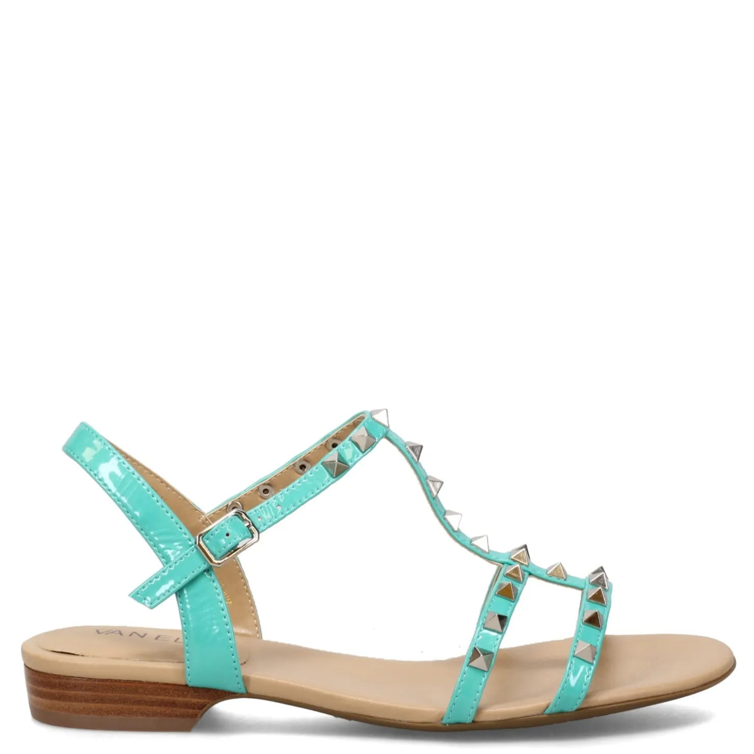 Heeled Sandals*Vaneli Women's , Brunel Sandal Turquoise Patent