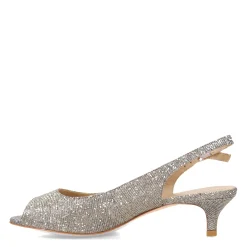 Heeled Sandals*Vaneli Women's , Buckie Sandal Platinum