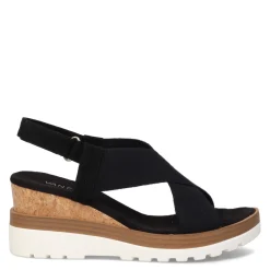 Wedges*Vaneli Women's , Carlin Sandal Black