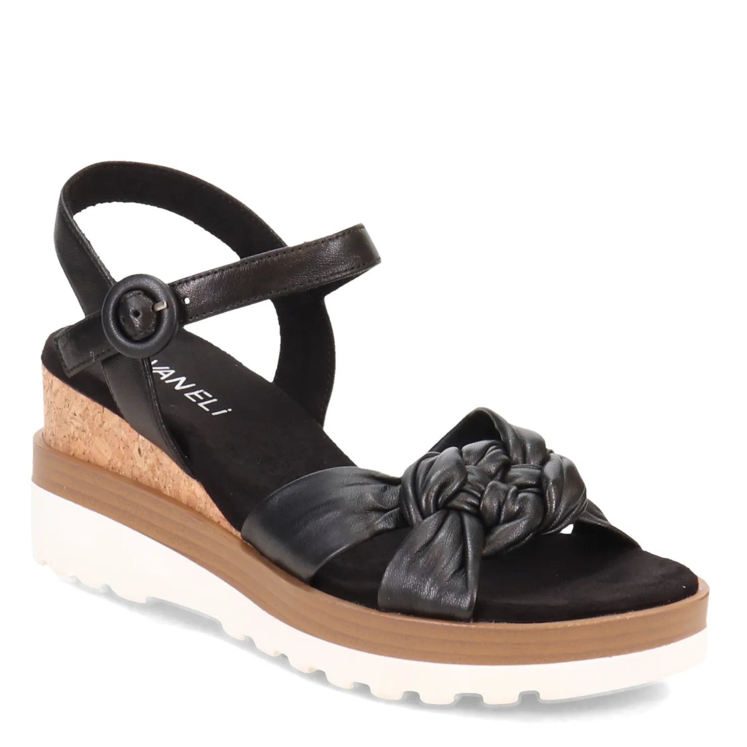 Wedges*Vaneli Women's , Clew Sandal Black
