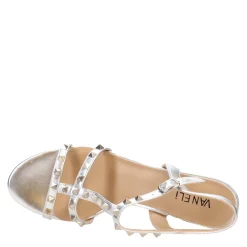 Heeled Sandals*Vaneli Women's , Midge Sandal Silver