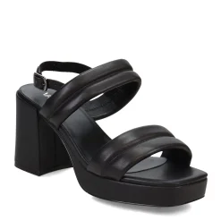 Heeled Sandals*Vaneli Women's , Muguet Sandal Black