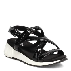 Wedges*Vaneli Women's , Trevin Sandal Black Patent