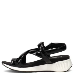 Wedges*Vaneli Women's , Trevin Sandal Black Patent