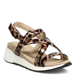 Wedges*Vaneli Women's , Trevin Sandal Leopard Patent