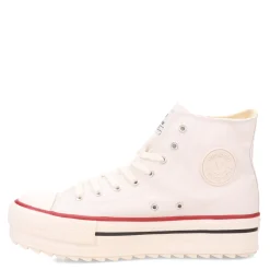Fashion & Street*Victoria Women's , Tribu Doble Lona Sneaker Blanco