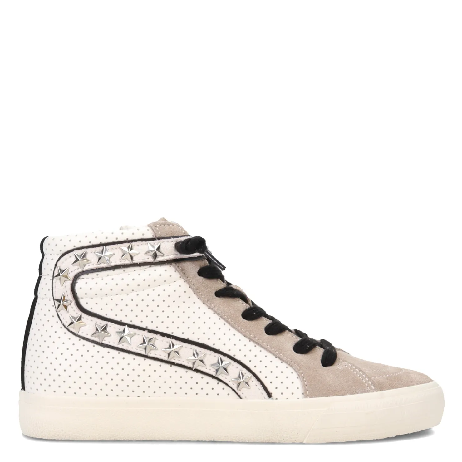 Fashion & Street*Vintage Havana Women's , Gadol High Top Sneaker White/Taupe Multi