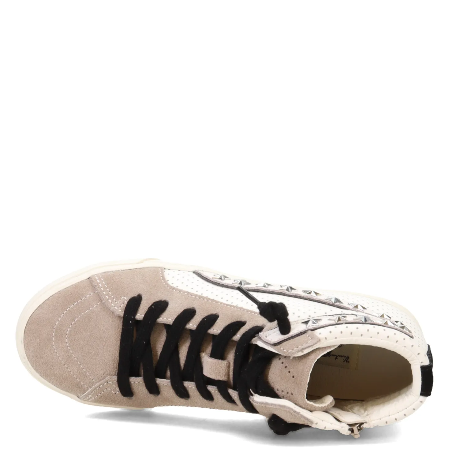 Fashion & Street*Vintage Havana Women's , Gadol High Top Sneaker White/Taupe Multi