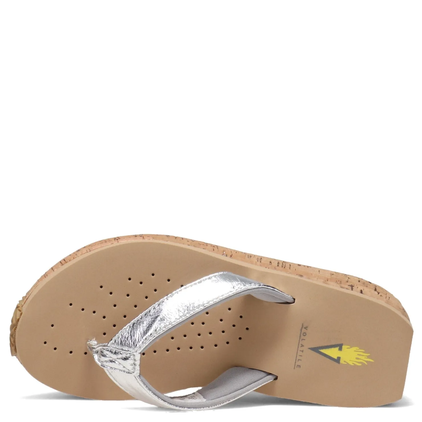 Flip Flops*Volatile Women's , Neville Sandal Silver